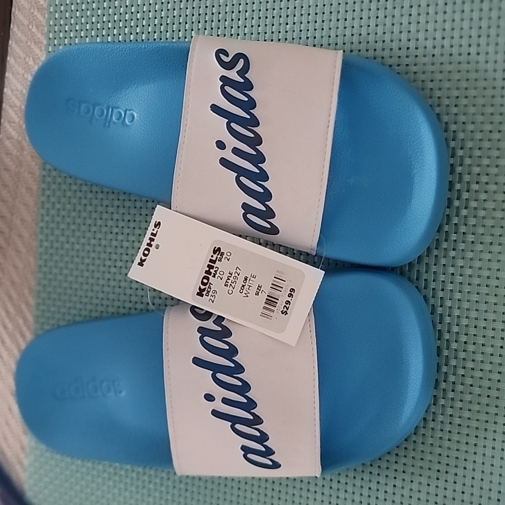 Adidas slip on sandals